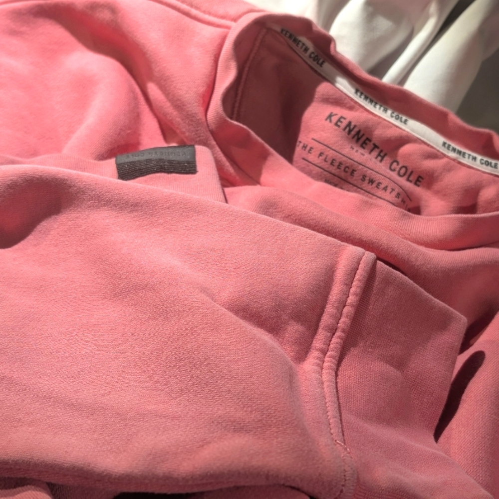 Kenneth Cole New York Pink Fleece Sweatshirt – Men’s XL
